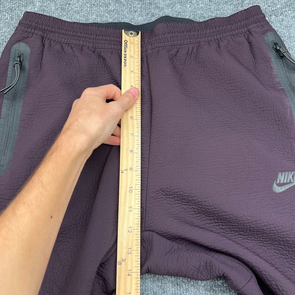 Nike Mens Textured Tech Jogger Pants 928573-659 Size Large Burgundy - Picture 6 of 12